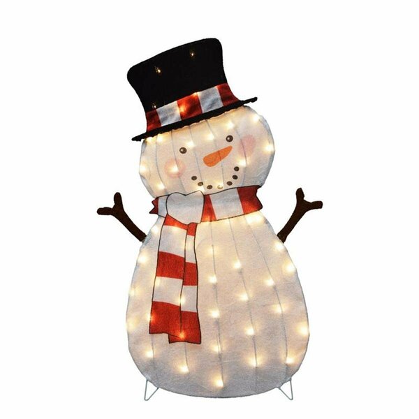 Smartgifts 36 in. Incandescent Snowman Yard Decor Clear SM2743164